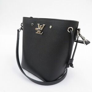 Louis Vuitton Lockme Bucket Shoulder Bag Black
